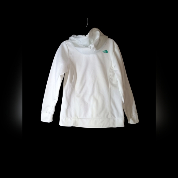 The North Face White Hoodie with Green Logo - Picture 4 of 4